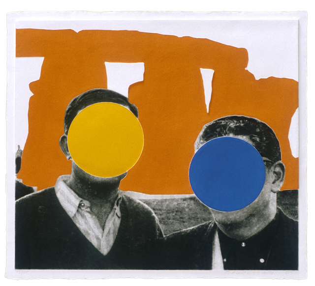 John Baldessari, ‘Stonehenge (With Two Persons) Orange’, 2005, Mixografia