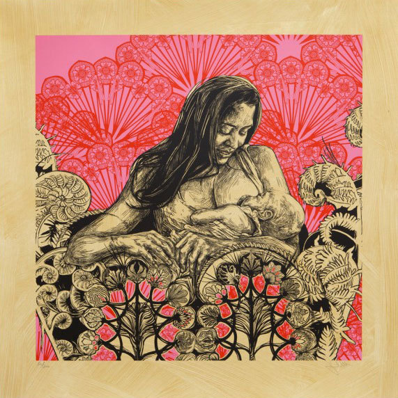 Swoon, ‘Dawn & Gemma’, 2014, MAIA Contemporary