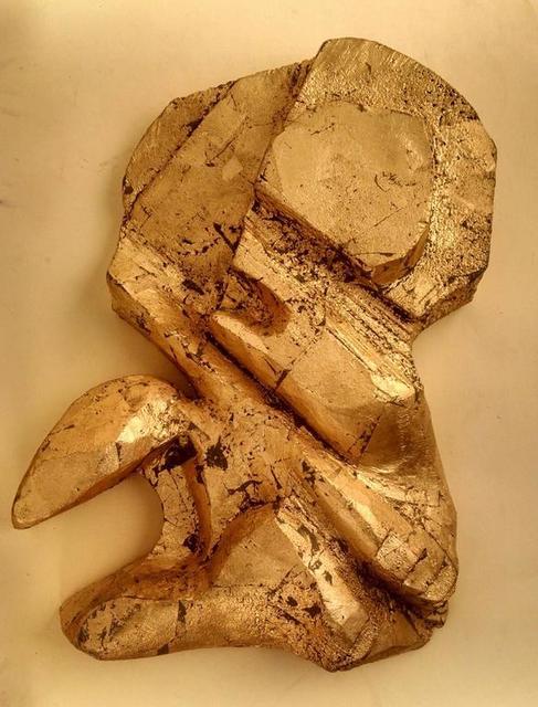 Mathias Goeritz, ‘Gilt Steel Abstract Brutalist Sculpture by Mathias Goeritz’, 20th Century, Lions Gallery