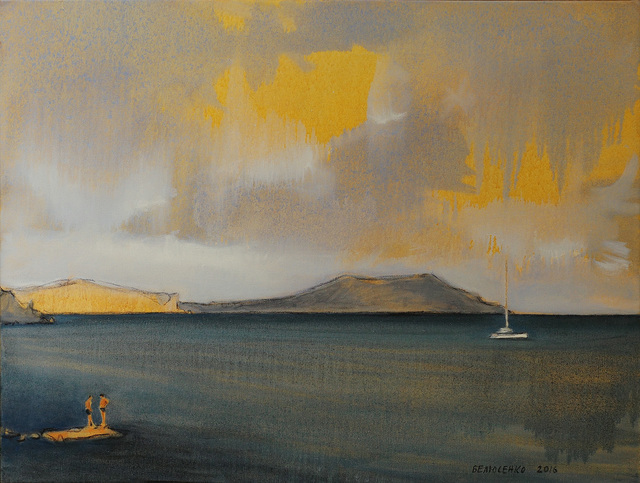 Oleksii Beliusenko, ‘Catamaran with Cap Meganom on the Background (#3)’, 2016, Saphira & Ventura Gallery