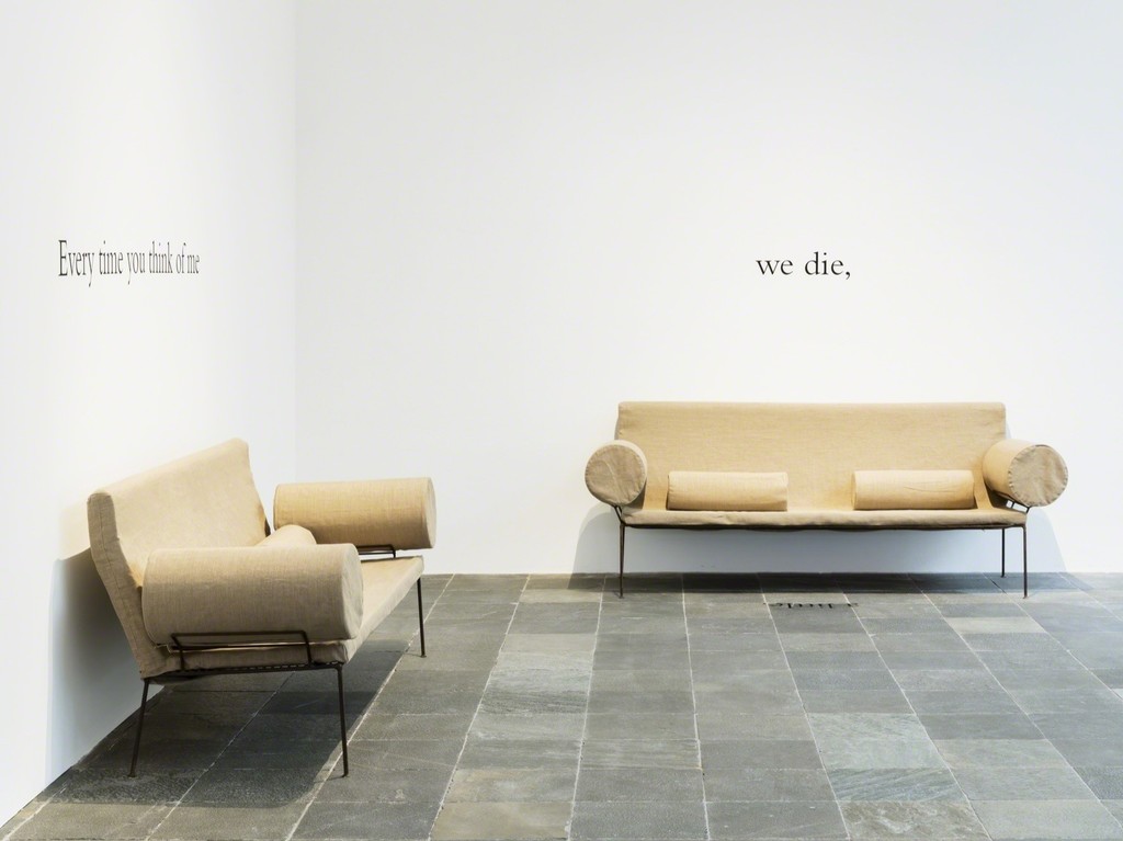 Franz West – Douglas Gordon, Every, Little, 2003, Franz West Privatstiftung, Exhibition view Franz West – ARTISTCLUB, 2016, Photo: © Belvedere, Vienna, © Archiv Franz West Franz West – Douglas Gordon, Every, Little, 2003, Franz West Privatstiftung, Exhibition view Franz West – ARTISTCLUB, 2016, Photo: © Belvedere, Vienna, © Archiv Franz West