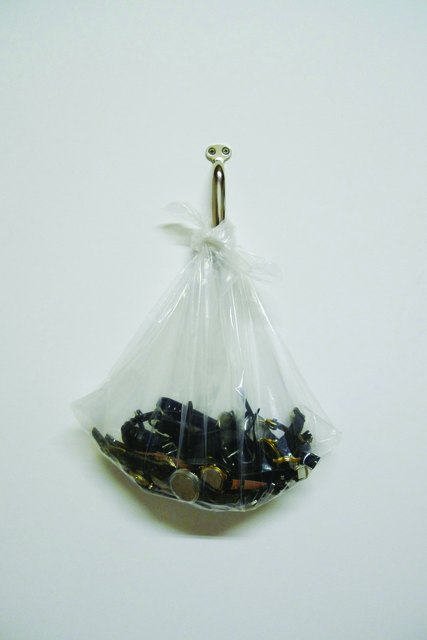 Marco Godinho, ‘Offering (Dead Time)’, 2007-2016, Installation, Door handle, plastic bag, amended watches, Sapar Contemporary