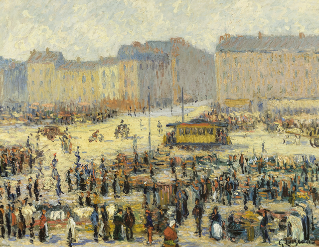 Gustave Loiseau, ‘Place de l'Etoile’, ca. 1923, Painting, Oil on canvas, Hirschl & Adler