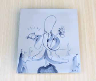 En Iwamura, ‘Jyu-Sei’, 2018, Other, Glaze on Porcelain Tile, Ross+Kramer Gallery