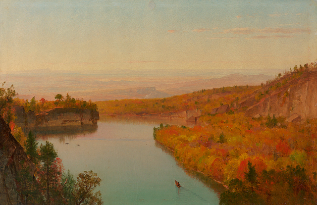 Worthington Whittredge, ‘Twilight at Shawangunk Mountains’, Mid 19th century, Questroyal Fine Art