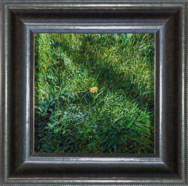 Justin Kaufman, ‘Yellow Flower’, 2019, Painting, Oil on Panel, ARCADIA CONTEMPORARY