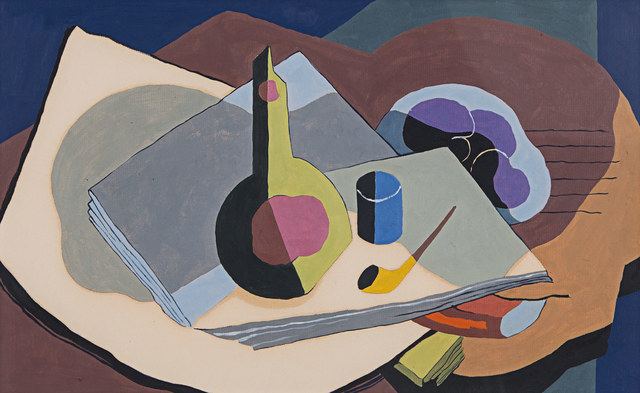 Kenneth Stubbs, ‘Still Life with Pipe and Bottle’, 1934, Rosenberg & Co.