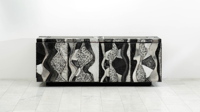 Paul Evans (1931-1987), ‘Paul Evans Argente Console (PE-41), USA’, ca. 1970, Design/Decorative Art, Aluminum, Wood, Todd Merrill Studio