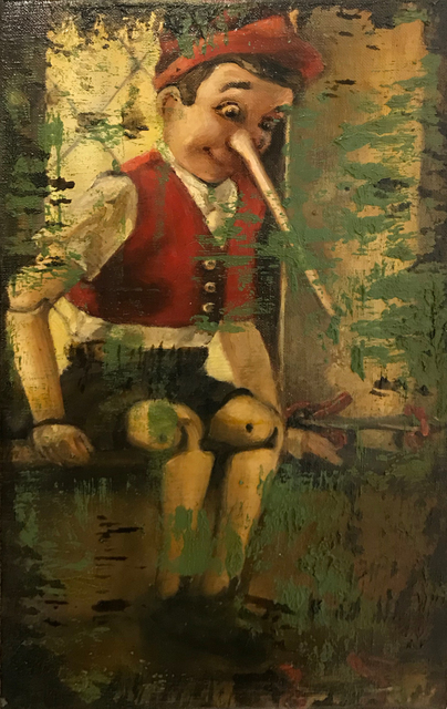 Jill McVarish, ‘Pinocchio Contemplates Skates’, 2020, The Secret Gallery