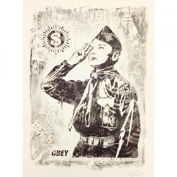 Shepard Fairey (OBEY), ‘Damaged Learn to Obey’, 2019, AYNAC Gallery