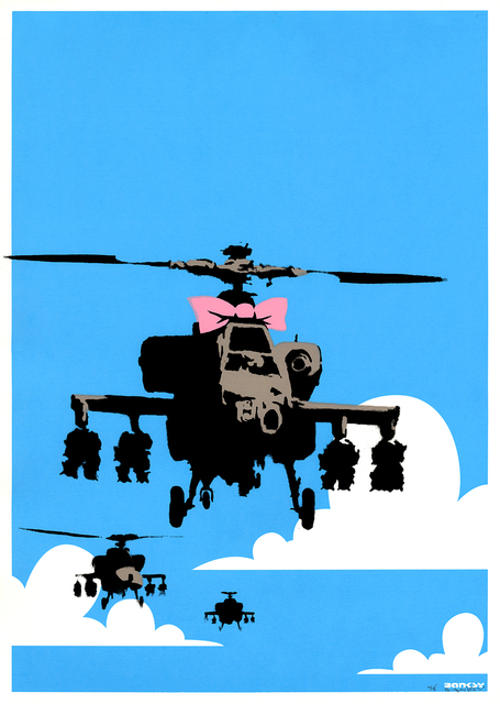 Banksy, ‘Happy choppers’, 2003, Gallery 211