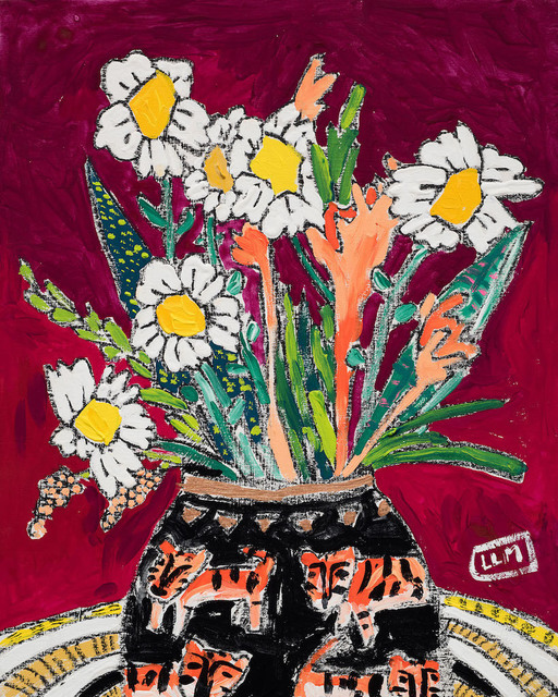 Lara Meintjes, ‘Tiger Vase’, 2020, Mixed Media, Gouache, marker and crayon on board, Hashimoto Contemporary
