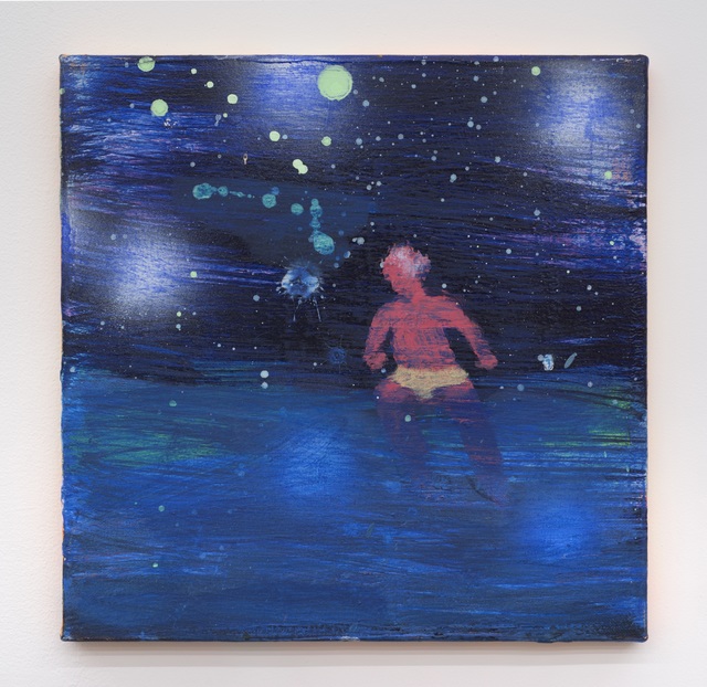 Katherine Bradford, ‘Swimmer Green Moon’, 2016, Bronx Museum: Benefit Auction 2018