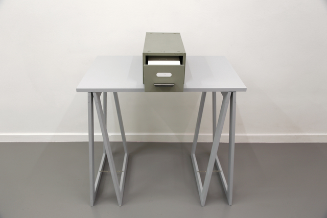 Stanley Brouwn, ‘1 m’, 1974, Mixed Media, Card filer with 1000 index cards, with indication - each 1 mm, Micheline Szwajcer