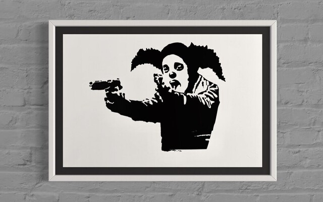 バンクシー ポスター banksy オリジナル Clown KYNE バンクシー ポスター banksy オリジナル Clown KYNE バンクシー