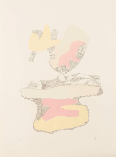 Hans Fischli, ‘Spuren auf weissem grund 3’, 1934-1973, Stubbs Fine Art