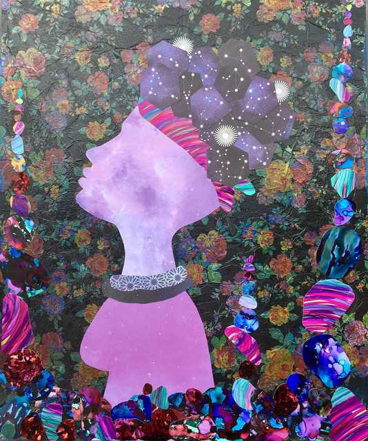 Lea Craigie-Marshall, ‘Kamaria’, Painting, Mixed media on wood panel, Zenith Gallery