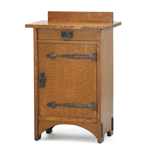 Attributed to Gustav Stickley, ‘Smoker's Cabinet, Eastwood, NY’, ca. 1910, Rago/Wright