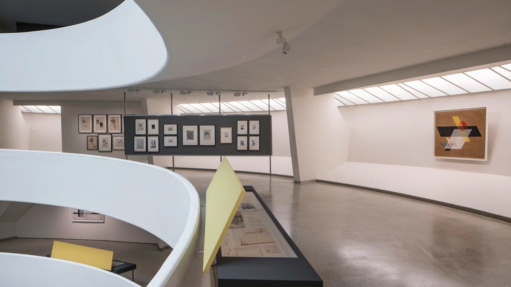 Installation view of "Moholy-Nagy: Future Present" at Guggenheim Museum, New York (2016). Photo: David Heald © Solomon R. Guggenheim Foundation Installation view of "Moholy-Nagy: Future Present" at Guggenheim Museum, New York (2016). Photo: David Heald © Solomon R. Guggenheim Foundation
