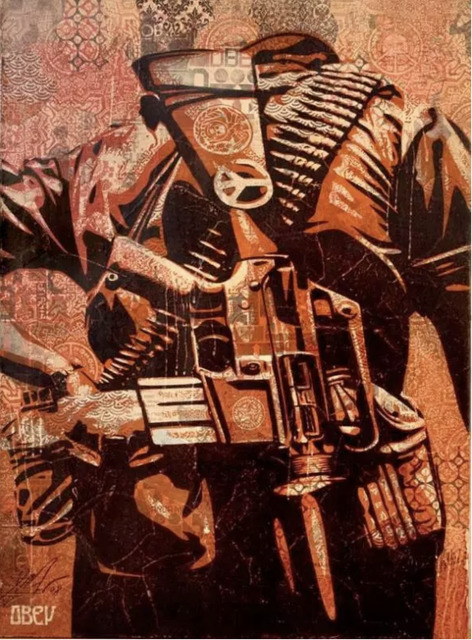 Shepard Fairey (OBEY), ‘DUALITY OF HUMANITY 3’, 2008, KP Projects