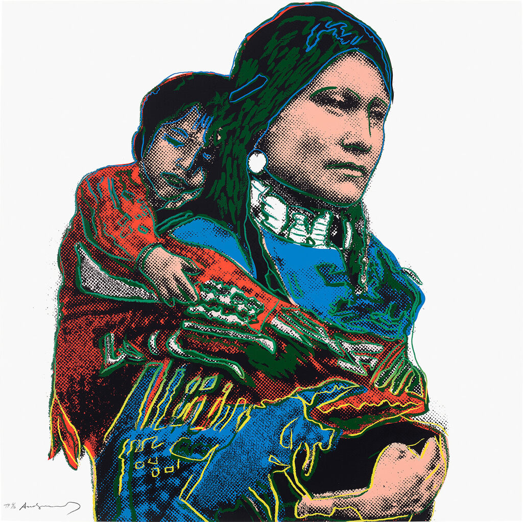 Andy Warhol - Mother and Child, from Cowboys and Indians (see F. & S. 383)