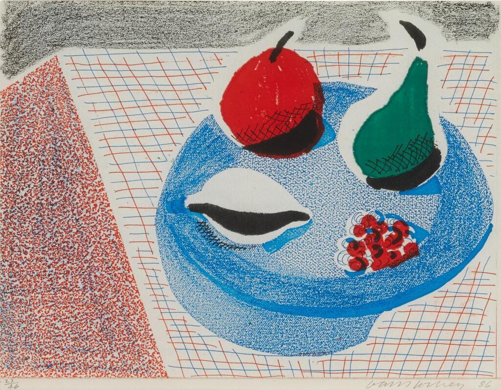 David Hockney - The Round Plate, April 1986 (Museum of Contemporary Art, Tokyo 309)