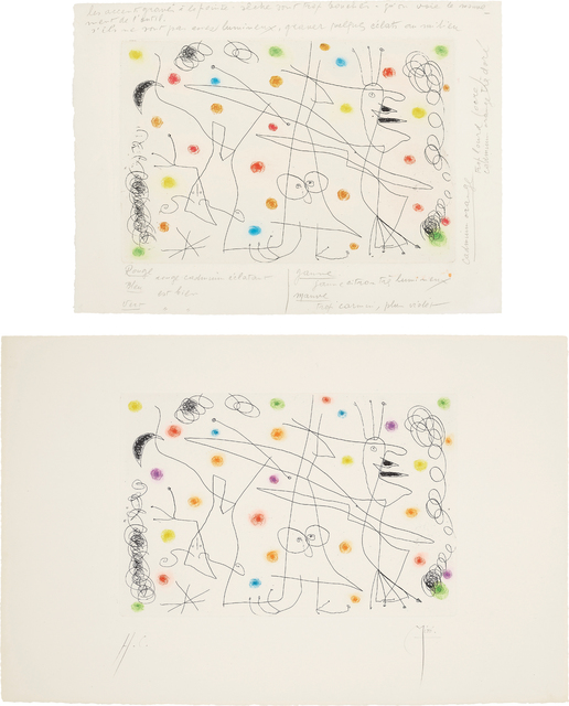 Joan Miró, ‘Strip-Tease: two impressions’, 1959, Phillips