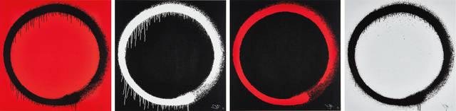 Takashi Murakami, ‘Ensō: Earthly Desires; Ensō: The Heart; Ensō: Intellection; and Ensō: Tranquility’, 2015, Phillips