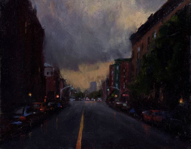Tony D'Amico, ‘Storm Cloud Over Brooklyn’, 2016, Painting, Oil, The Galleries at Salmagundi