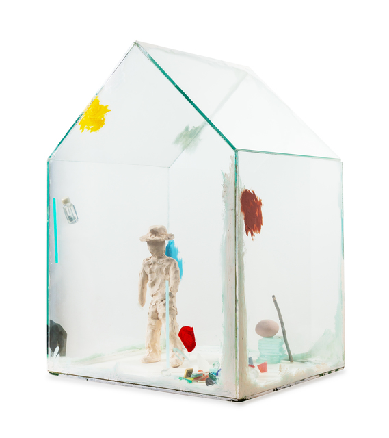 Therman Statom, ‘Self Portrait of the of the Artist’, Mixed Media, Mixed media and glass, Hindman