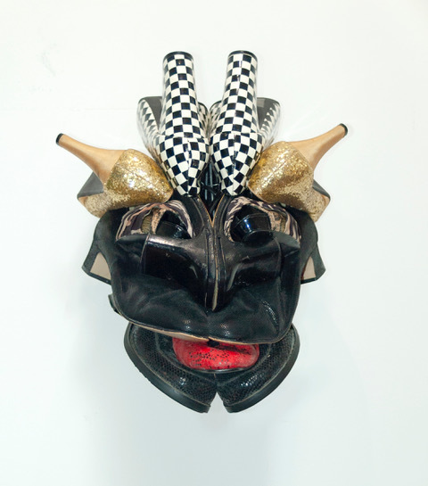 Willie Cole, ‘Big Chief with a Bolden Crown’, 2017, Sculpture, High heel shoes and wire, 50 Golborne