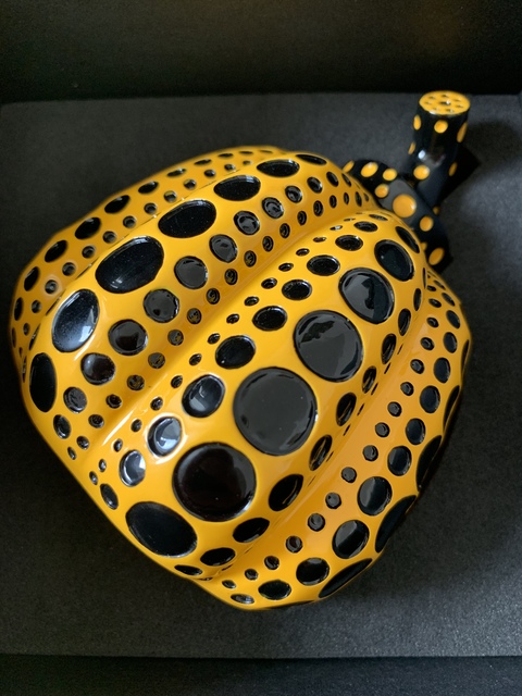 Yayoi Kusama, ‘YAYOI KUSAMA NAOSHIMA YELLOW PUMPKIN JAPAN EXCLUSIVE’, 2013, Sculpture, Painted cast resin housed in its original box, Arts Limited