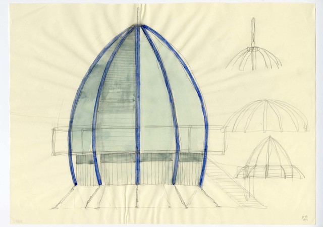 Michele de Lucchi, ‘Studio per Festival Office’, 1994, Antonia Jannone Disegni di Architettura