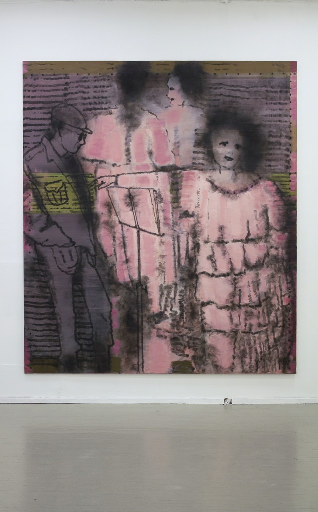 Fragment of exhibition "Družba"
Jonas Gasiūnas, LITHUANIAN OPERA OR WOMAN, SMOKE AND BLIND MAN. 2018. Oil and charcoal (from candle smoke) on canvas, 285 x 240 cm. Fragment of exhibition "Družba"
Jonas Gasiūnas, LITHUANIAN OPERA OR WOMAN, SMOKE AND BLIND MAN. 2018. Oil and charcoal (from candle smoke) on canvas, 285 x 240 cm.