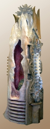 Akili Ron Anderson, ‘Spirit Rocket’, Sculpture, Wood, plywood and synthetic matierals, Zenith Gallery