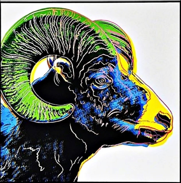 Andy Warhol, ‘Bighorn Ram for Art Basel’, 1987, Alpha 137 Gallery Gallery Auction