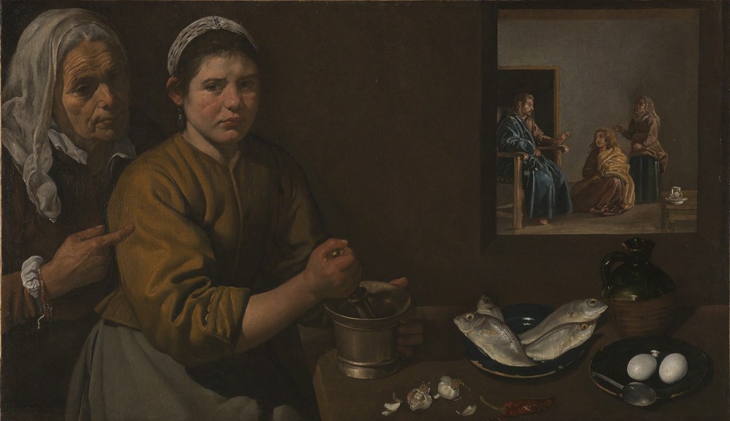 Diego Velázquez, Christ in the House of Martha and Mary / Cristo en casa de Marta y María Ca. 1618 Oil on canvas, 60 x 103.5 cm © National Gallery, London Diego Velázquez, Christ in the House of Martha and Mary / Cristo en casa de Marta y María Ca. 1618 Oil on canvas, 60 x 103.5 cm © National Gallery, London
