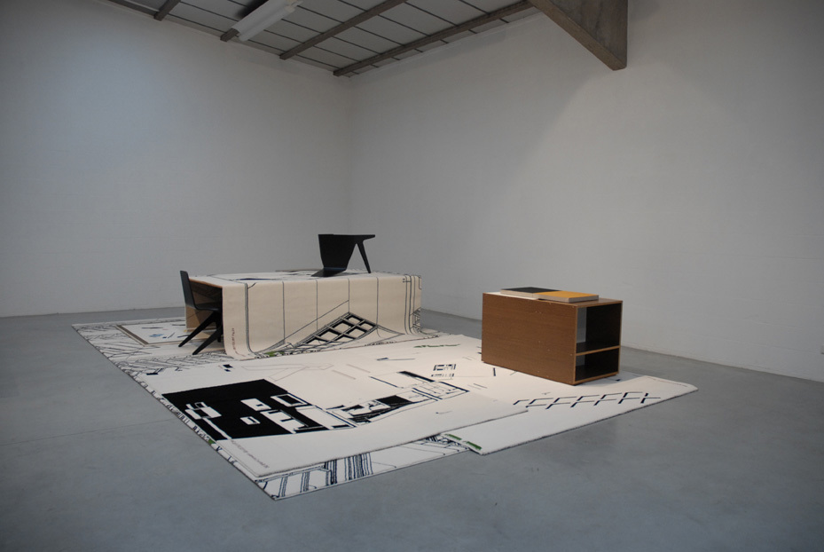 Art of the Loom, 2011 - Jan De Cock, installation of carpets and sculptures Art of the Loom, 2011 - Jan De Cock, installation of carpets and sculptures