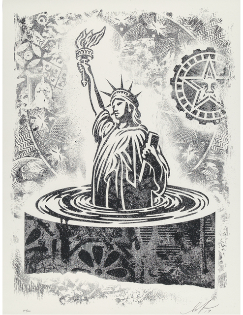 Shepard Fairey, ‘Damaged Stencil Series: People's Climate March’, 2017, Taglialatella Galleries