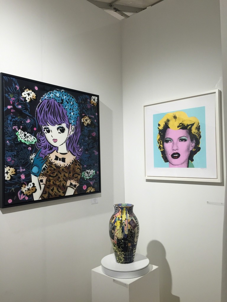 Lady AIKO, Dan Baldwin & Banksy at SCOPE Miami Beach Lady AIKO, Dan Baldwin & Banksy at SCOPE Miami Beach