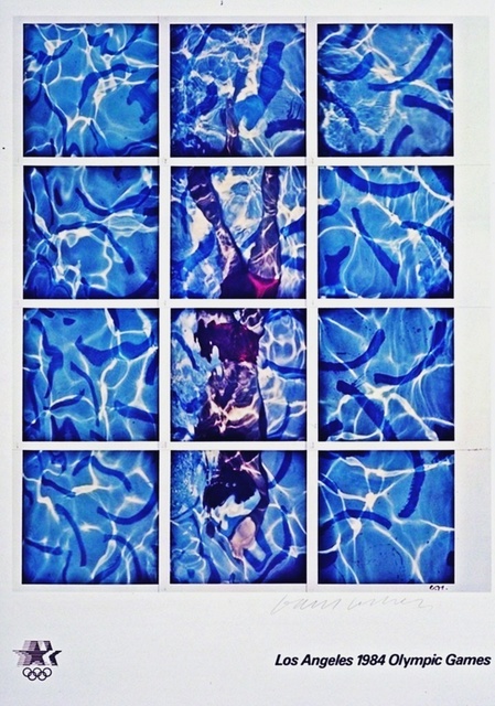 David Hockney, ‘Untitled Swimming Pool’, 1982, Print, Limited Edition Offset Lithograph on Parsons Diploma Parchment Paper, accompanied by COA from the Publisher, Alpha 137 Gallery