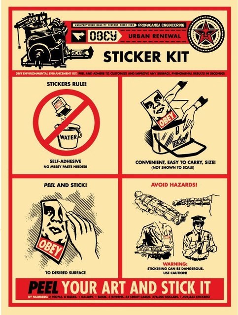 Shepard Fairey, ‘Sticker Kit’, 2009, AYNAC Gallery