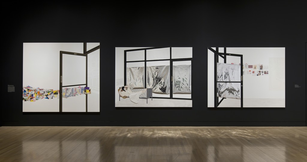 Installation view of UH-OH: Frances Stark 1991-2015. October 11, 2015–January 24, 2016. Hammer Museum, Los Angeles. Photo: Brian Forrest. Installation view of UH-OH: Frances Stark 1991-2015. October 11, 2015–January 24, 2016. Hammer Museum, Los Angeles. Photo: Brian Forrest.