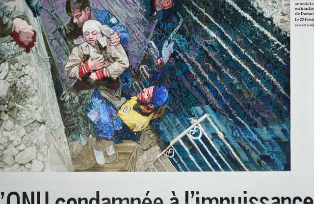 simeón saiz ruiz, ‘PERSONA RESCATADA EN DAMASCO’, 2018, Painting, Oil on linen, F2 Galería