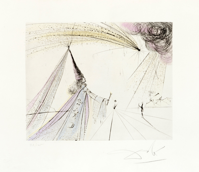 Salvador Dalí, ‘Les Muses Uranie’, 1971, Print, Etching on paper, Art Works Paris Seoul Gallery