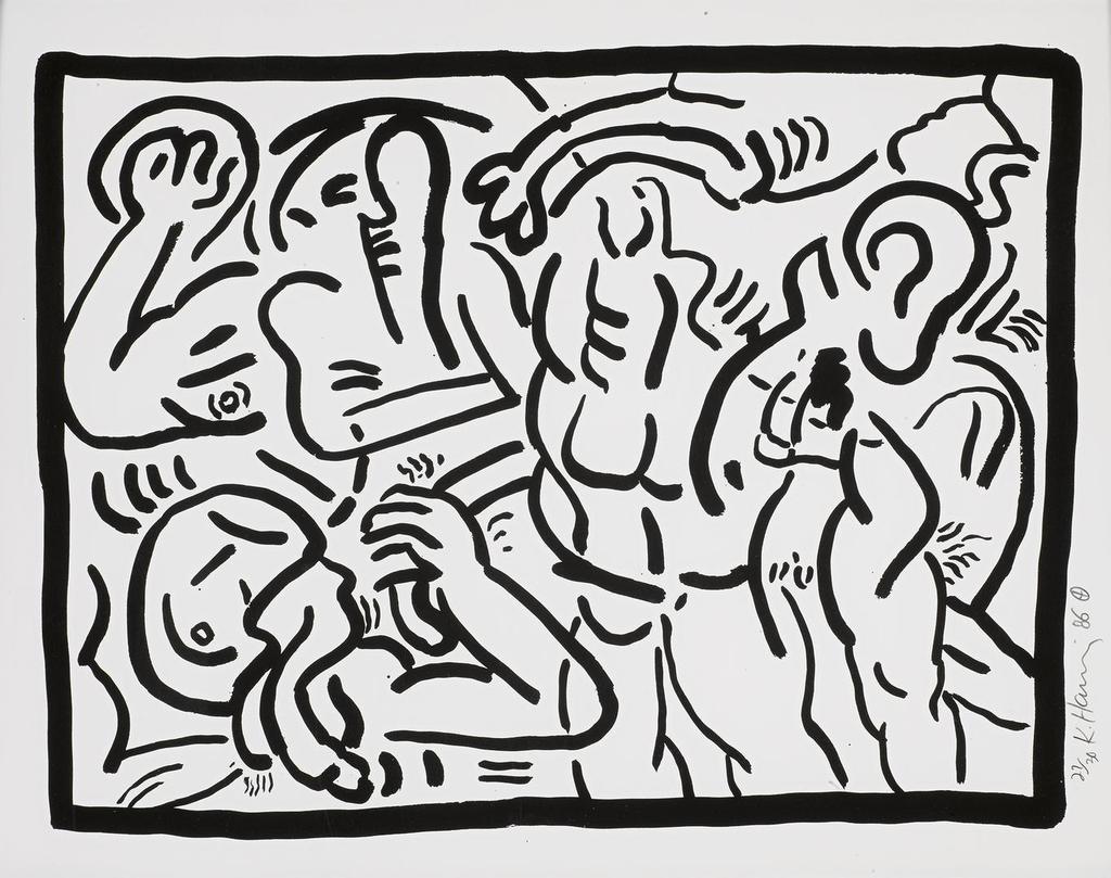 Keith Haring - BAD BOYS (SEE LITTMANN PP. 54-59)