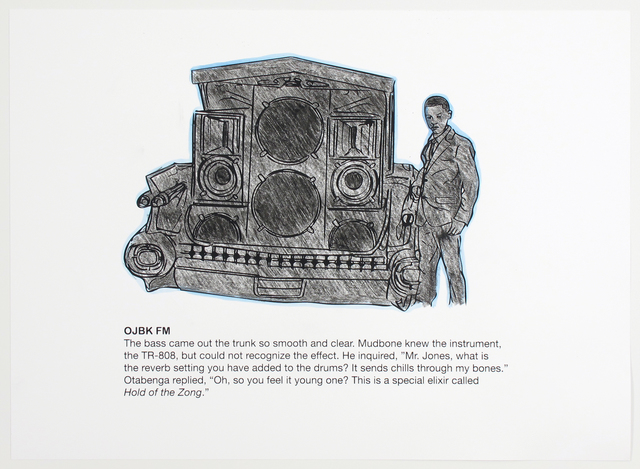 Otabenga Jones & Associates, ‘OJBK FM (Coloring Page)’, 2017, Inman Gallery