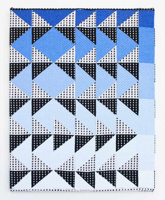 Samantha Bittman, ‘Untitled’, 2019, Painting, Acrylic on hand woven textile, Morgan Lehman Gallery