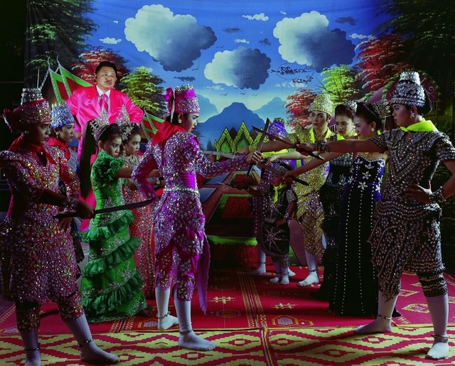 Manit Sriwanichpoom, ‘Pink Man Opera # 7. Egging on people to dance, pounding a boat to spring a leak’, 2009, Print, Lambda Print, Kristin Hjellegjerde Gallery