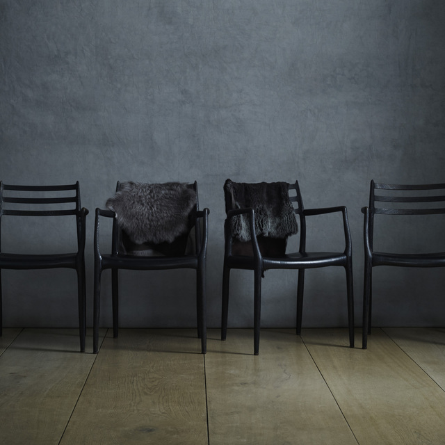 Niels Otto Møller, ‘dining chairs, set of four’, Wright